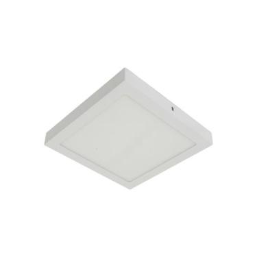 Imagem de Plafon Led Sobrepor Aluminio Branco 18w Yamamura, LED BRANCO NEUTRO (4