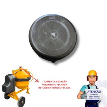 Imagem de Tampa Vedação Fechada para Rolamento Tambor Betoneira Menegotti 400L