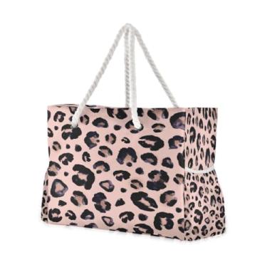 Imagem de senya Bolsa de praia feminina grande grupo de muitos animais africanos bolsas de viagem para academia esportiva bolsa de ombro, Multi 1, One Size