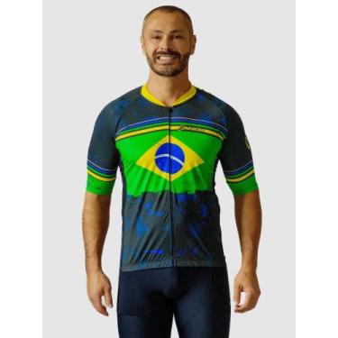 Imagem de Camisa Para Ciclismo Masculina Brasil Absolut Savancini (3110), M