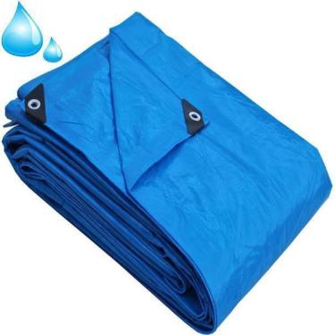 Imagem de Lona 6X4M Impermeável Reforçada 150 Micra Multiuso Com Ilhós