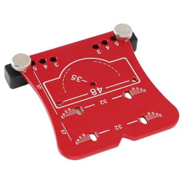 Imagem de Jig de Dobradiça Oculta de 35 Mm, Modelo de Marcação de Perfuração do Gabinete Liga de Alumínio Com Madeira para Casa