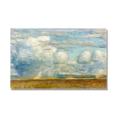 Imagem de Arte de parede Childe Hassam - "Desert Rain Clouds" - Impressões vintage - Arte de parede impressionista - Impressões de arte de paisagem vintage - Impressões em tela famosas. 30 x 48 cm - 11,8 x 18,8