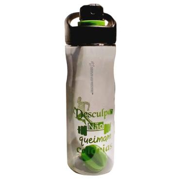 Imagem de Garrafa e Sheikeira Gold Sports Translucid Training - BPA - FREE 900 ML