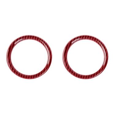 Imagem de Saída de ventilação de ar condicionado painel console central acabamento capa de ventilação compatível com Jeep Wrangler JL JLU & Gladiator JT 4xe 2024-2025 acessórios interiores 2 peças ABS de fibra