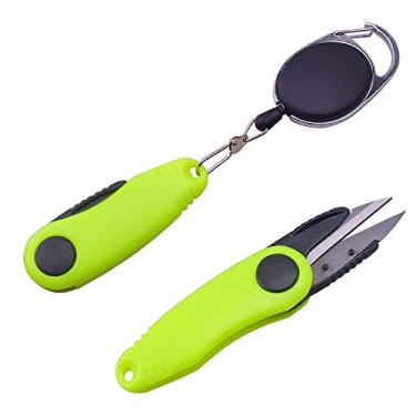 Imagem de Leyal 2 peças de acessório de tesoura de uso de peixe em aço inoxidável em forma de camarão, cortador de linha de pesca dobrável, tesoura de pesca