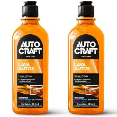 Imagem de Kit 2 Lava Autos Shampoo Autocraft Limpa e Protege Carros e Motos Proa