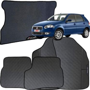 Imagem de Kit Jogo Tapete Palio 2010 a 2014 4 Peças + Tapete Porta Malas Emborra