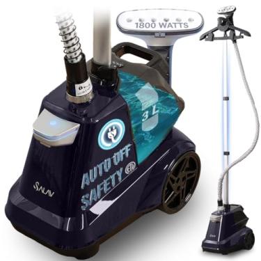 Imagem de SALAV Vaporizador De Roupas Comercial De Tamanho Grande Com Desligamento Automático Inteligente Para Serviços Pesados, Alerta Sonoro Quando A Água Acaba, Controle Por Pedal, Tanque Extragrande De 3