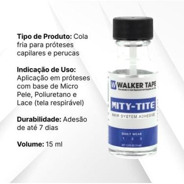 Imagem de Cola Mity Tite Para Prótese Capilar 15Ml Walker Tape - Cherey