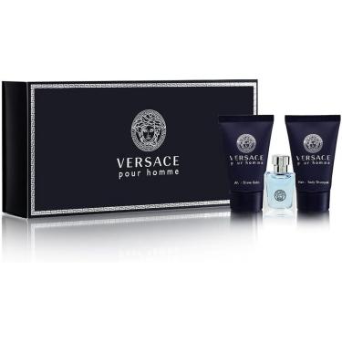 Imagem de Mini conjunto de presentes Perfume Versace Pour Homme para homens, 3 peças