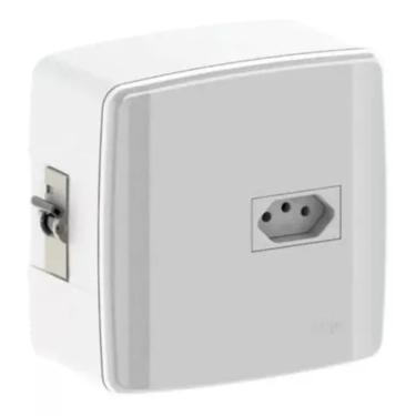 Imagem de Caixa Disjuntor Para Ar Condicionado + Tomada 20A Com Disjuntor – Sobrepor