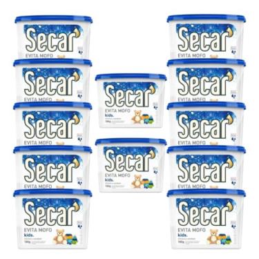 Imagem de Kit Com 12 Evita Mofo Secar 180g Antimofo Guarda Roupas Armários Closet Gaveta Despensa Umidades Bolor Fungos Bactérias Mau Cheiro (12, Kids)