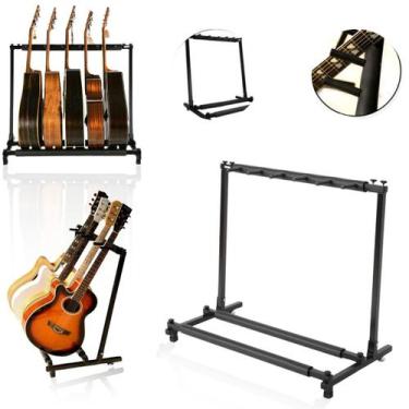 Imagem de Suporte Estante Rack Chão P/ 5 Violão Guitarra Baixo Viola - Bell