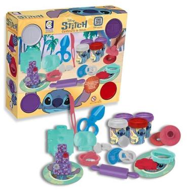 Imagem de Kit Massinha De Modelar Confeitaria do Stitch Com 4 Massinhas e Acessó