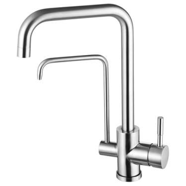 Imagem de Misturador Monocomando para Cozinha com saída para Água Filtrada Loft 2263 I82 INOX 7048604, LORENZETTI