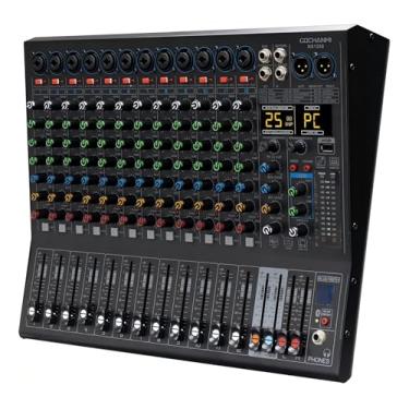 Imagem de Mesa de Som Gochanmi NX1200 Mixer DJ 12 Canais USB com 48V DSP Gravação e Playback 99 DSP 110v/220v