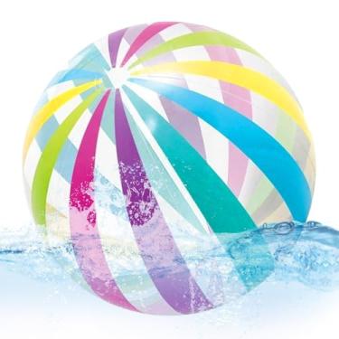 Imagem de Bola de Praia Insuflável,Brinquedo Insuflável para Exercício de Adolescentes - Bola de Praia Resistente ao Desgaste e Portátil de 40 cm para Prática de Desportos de Equipa em Areia Relva Parque Quadra