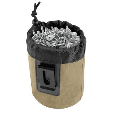 Imagem de Bolsa de trabalho para pregos/parafusos – Bolsa de ferramentas de encaixe modular para cintos de ferramentas, coletes e painéis, ótima para carpinteiro, tecnologia HVAC, Plumbe e eletricista