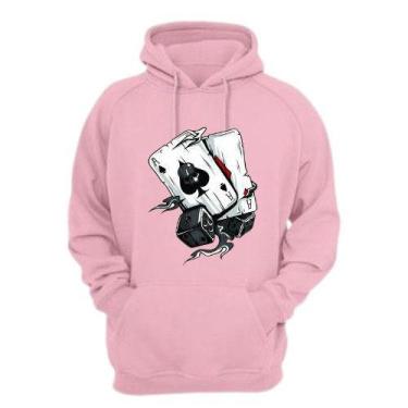 Imagem de MOLETOM BLUSA DE FRIO CANGURU ALGODÃO PERSONALIZADA BARALHO Estiloso -