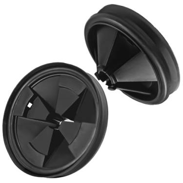 Imagem de 2 peças de defletor de pia de descarte de lixo QCB-AM protetores contra respingos para insinkerator, tampa silenciosa de descarte de lixo reposição de proteção contra respingos para InSinkErator