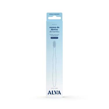 Imagem de Escova Dental Bambu Cerdas Macias Adulto Alva