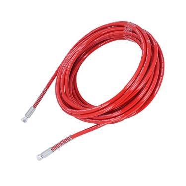 Imagem de Fafeicy Mangueira de Pulverizador de Tinta Sem Ar Leve 1/4, Flexível 49,21ft 4350psi de Alta Pressão Universal, Articulação Forte o Anéis, Mangueira de Pulverizador de Tinta Sem Ar 1/4, Borracha