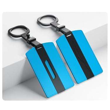 Imagem de Acessórios para porta-cartões de chave de carro para Su7 capa protetora de cartão de carro kit de carroceria parte externa (azul)