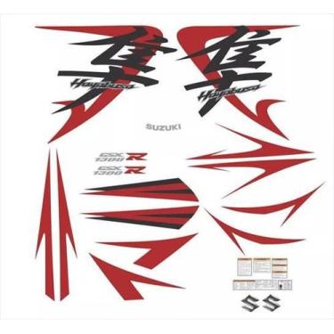 Imagem de Kit Adesivos Suzuki Hayabusa Gsx 1300R 2008 Laranja - Spts