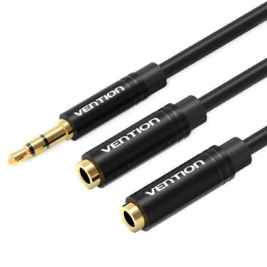 Imagem de Cabo Divisor Splitter P2 Fone De Ouvido Para 2x P2 Vention