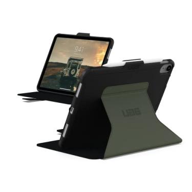 Imagem de URBAN ARMOR GEAR UAG Capa projetado para iPad 11" A16 (11ª geração 2025) 10,9" (10ª geração 2022) A3354 A3355 A2696, capa protetora com porta-lápis, Scout Folio preto/oliva