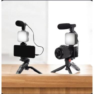 Imagem de Suporte Tripé para Celular, Câmera e Luz LED, Estabilizador para Youtuber