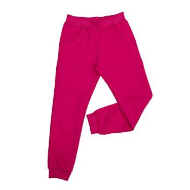 Imagem de Calça Moletom Infantil Menino Menina Moletinho Cores Lisa Jogger Skinn