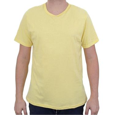 Imagem de Camiseta Masculina Fico Gola Redonda Amarela - 00820-Masculino