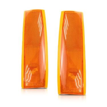 Imagem de Para GMC C/K 10 Caminhão / Suburban/Yukon Side Marker Light Assembly Unit 1988-1993 Par Motorista e Lado do Passageiro | GM2550141 + GM2551141