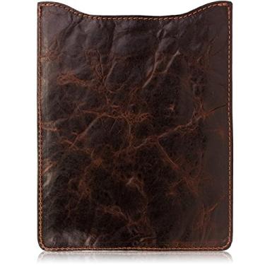 Imagem de Capa de couro envelhecido Western Cowboy marrom chocolate para iPad, Galaxy e Kindle Fire Tablet (grande)