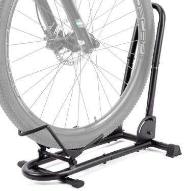 Imagem de Suporte de chão de bicicleta dobrável para garagem/casa – Rack de estacionamento de bicicleta para armazenamento de bicicleta de 66 a 73 cm