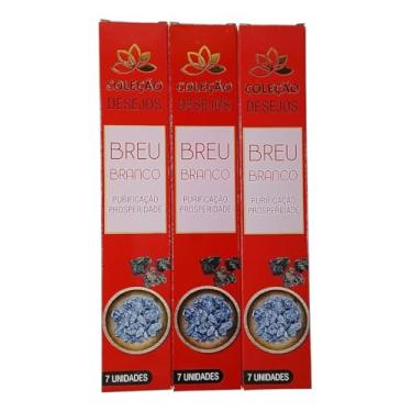 Imagem de Incenso Dos Desejos Vegano Super Premium 3 caixas - Escolha seu aroma!(Breu Branco)