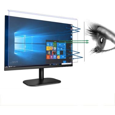 Imagem de Protetor De Tela Removível Filtro 24 Polegadas (540x340) Anti Luz Azul & Anti-reflexo Painel Protetor Para Computador Desktop Monitor Tv