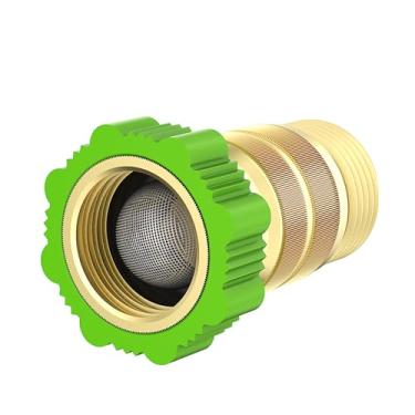 Imagem de Rvhouse Regulador de pressão de água RV 40-50 PSI, rosca de mangueira de latão livre de chumbo 3/4 polegada e filtro de entrada redutor de pressão de água para trailer, sistema de encanamento de