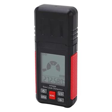 Imagem de Aramox Detector de Vazamentos de Gás Testador de Alarme Altamente Preciso para, Detector de Gás Portátil para Indústria Química, Semicondutor Sensível HT609 Modelo ABS US]