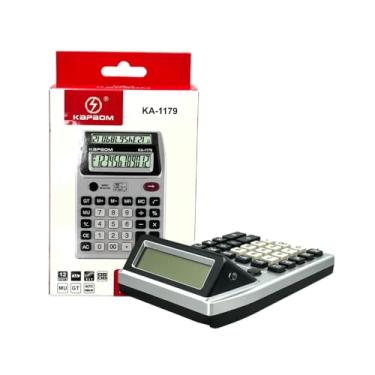 Imagem de Calculadora Eletrônica de Mesa, 2 Telas LCD, 30 Dígitos, Detector de Dinheiro, Desligamento Automático (1179)