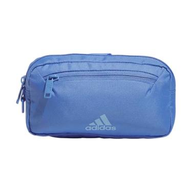 Imagem de adidas Bolsa de cinto essencial 2.0 com alça ajustável para festivais e viagens, Azul fusão/azul brilhante, One Size, Bolsa de cinto essencial 2.0 com alça ajustável para festivais e viagens