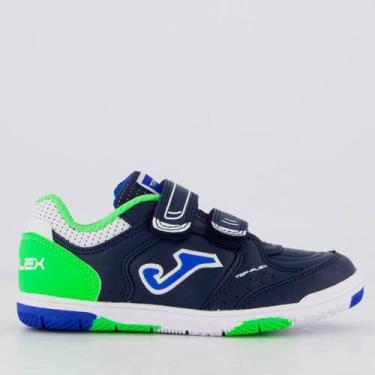 Imagem de Chuteira Joma Futsal Top Flex Infantil Marinho, 28