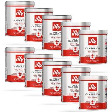 Imagem de Café Moído Illy Classico Filtrado Kit 10 Latas De 125G - Illy café