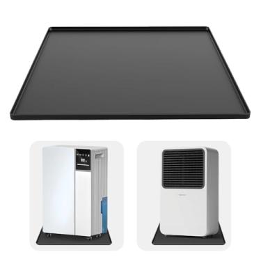 Imagem de Bandeja de gotejamento para desumidificador, 60 cm x 40 cm x 0,78 cm, tapete de gotejamento de silicone com borda elevada, antiderrapante, à prova de derramamento, bandeja de gotejamento para