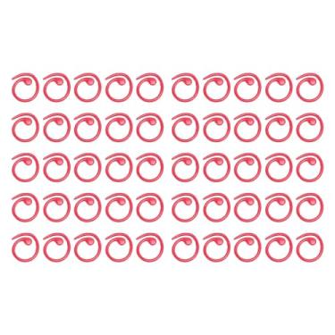 Imagem de LiebeWH Marcadores de crochê de 50pcs para crochê Marcadores de Ponto de Metal Ganchos Multifuncionais de Bloqueio de crochê para Projetos de Scrapbooking de tricô (Vermelho)