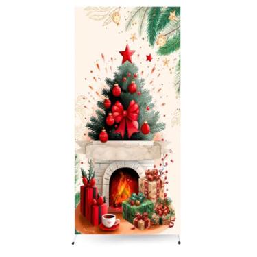 Imagem de Painel Romano Lateral 0,90mx 2,20m Veste Facil Natal (PLNAT0054)