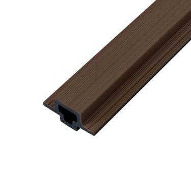 Imagem de Faixa Painel Ripado para Área Externa em WPC Noz 290cm x 5,4cm x 2,5cm RM Decor