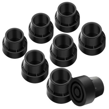 Imagem de Innconee 8 peças de substituição de mini capas de perna de trampolim, preto, serve para pernas de trampolim de 2,5 cm ID